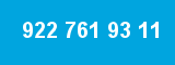 922 761 93 11 922 761 93 11